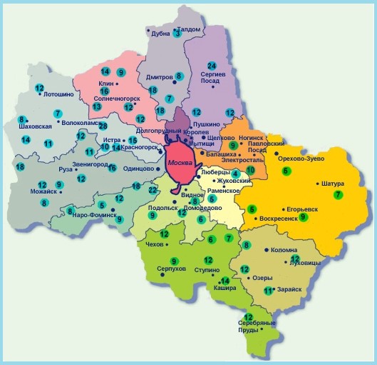 карта глубин копка колодца Наро-Фоминский район
